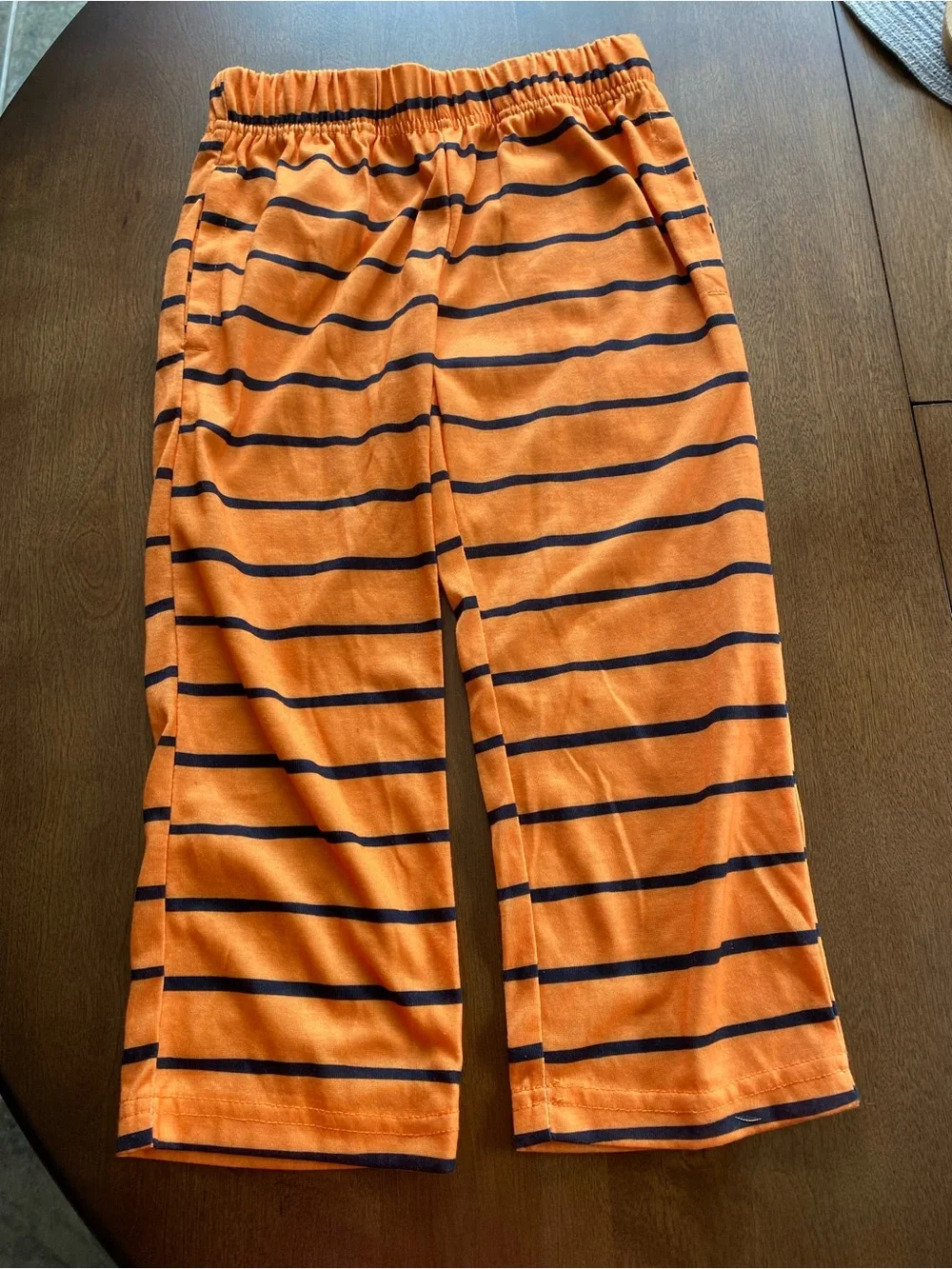 New Hope & Wonder Halloween 4T Sleep Pants Orange & Black Striped